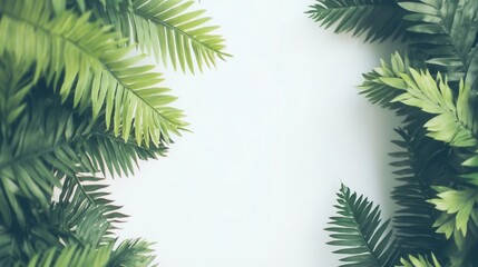poster mockup featuring a lush green plant and wooden frames, displayed against a bright white backdrop, showcasing a harmonious blend of nature and minimalistic design ideals
