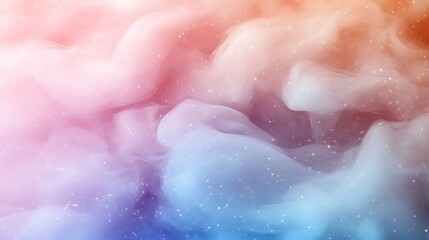 Fototapeta premium Pastel Swirls of Color and Light Glitter Abstract Background