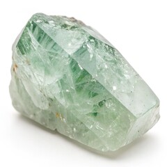 Fototapeta premium prasiolite isolated, white background