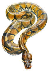 Fototapeta premium PNG Python reptile animal snake.
