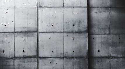 Grey Concrete Wall Panel Texture Background