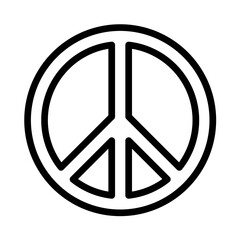 Vector peace symbol isolated