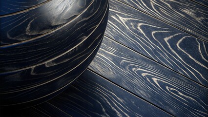 black blue wood surface