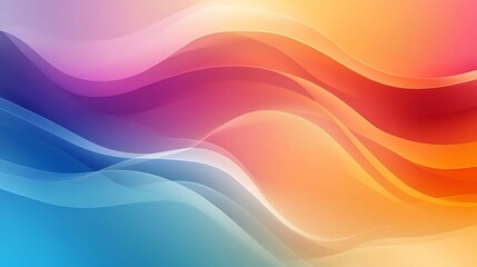 Abstract Colorful Waves Gradient Background Design