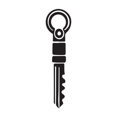 A silhouette illustration Keychain with a Unique Design for Your Keys