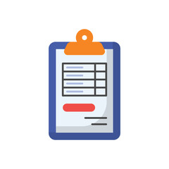 Clipboard vector icon