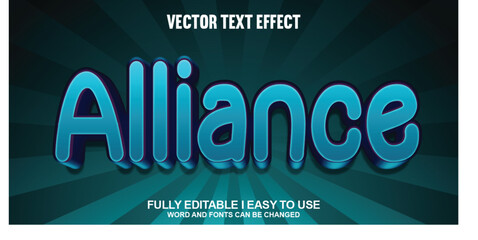 Vector 3D Editable Text Effect
