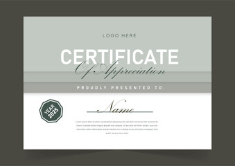 Modern Vector Certificate Design Template