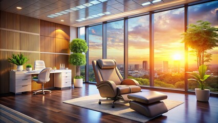 Fototapeta premium Stress-Free Workplace Spa: Relaxation Techniques, Office Wellness, Employee Wellbeing, Corporate Wellness Programs, On-Site Spa Services, Mindfulness at Work, Workplace Mental Health