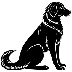 black dog silhouette