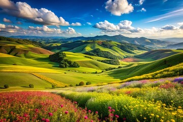 Obraz premium Stunning Belagoa Valley Landscape Photography: Breathtaking Scenery, Picturesque Views, Serene Nature, Idyllic Location, High-Resolution Images