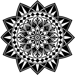 black and white spiritual symbol