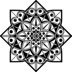 black and white pattern