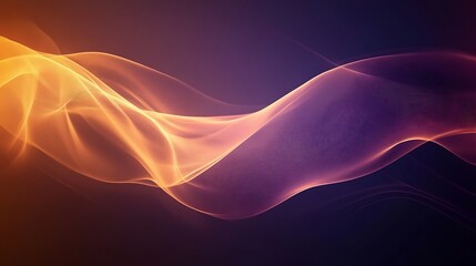 Abstract Orange and Purple Wave Design