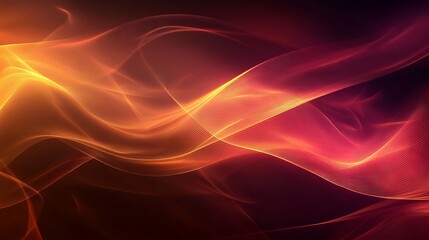Obraz premium Abstract Red and Orange Wave Design