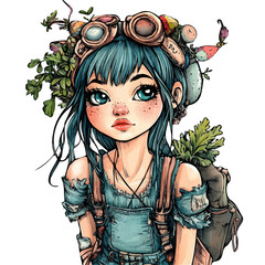 a cute girl , Effortless Style: A Fashion-Forward Girl in the Spotlight