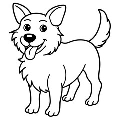vector illustration of a dog