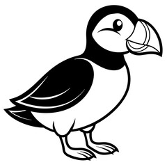 vector illustration of a duck
