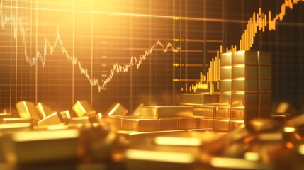 Gold Price Charts with Financial Graphs and Arrows