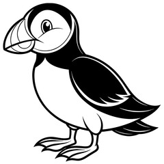 vector illustration of a duck