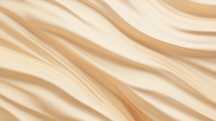 Obraz premium Soft flowing textures resembling desert sand dunes with warm beige, sun-kissed amber, and light golden tones, capturing gentle ripples and smooth, wind-sculpted patterns in a tranquil abstract style