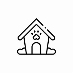 dog house icon sign vector