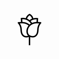 flower plant icon sign vector