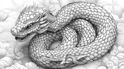 Obraz premium A Stunning White Snake with a Long, Graceful Tail, Gliding Through Nature