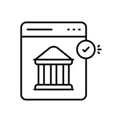 Online Banking vector icon