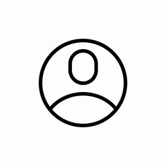 user profile icon sign vector
