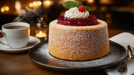 Runeberg Torte with Coffee: A Finnish Delight