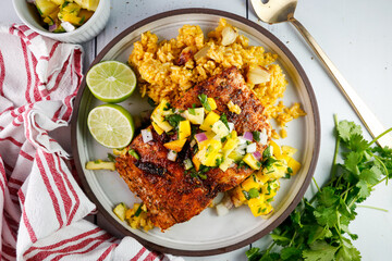 Cajun Fish with Rice