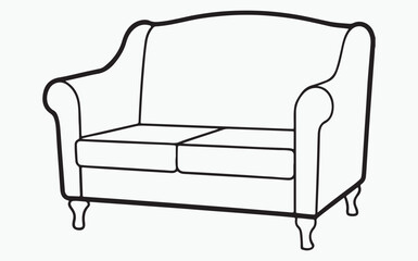 Sofa line icon