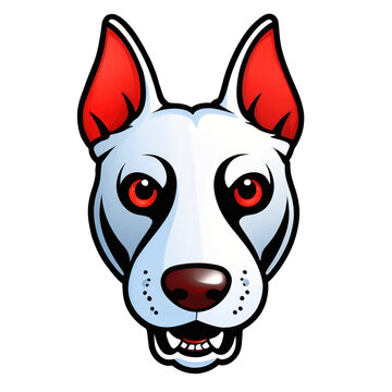 recommend clip art: Bull Terrier Head Illustration PNG