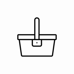 shopping basket icon sign vector