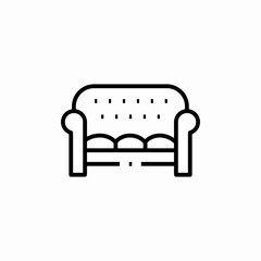 sofa seat icon sign vector
