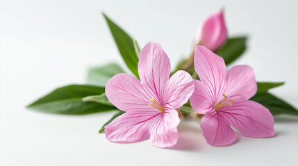 Pink daisy flower isolated on a white background