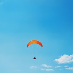 Paraglider in blue