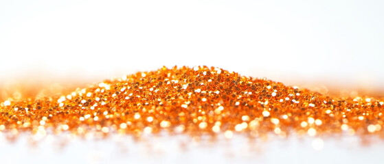 Orange Glitter Texture: Dreamy Ethereal Background