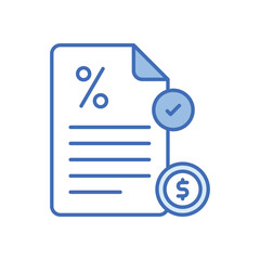 Taxes vector icon