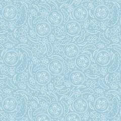 Seamless pattern doodle vegetables on dark background. Red and green pepper, hot chili, tomatoes, jalapeno, paprika, seeds, herbs. Vegetables cut half, piece. Farm products. Hand drawn illustration