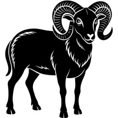 illustration of a goat