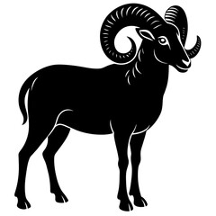 illustration of a goat