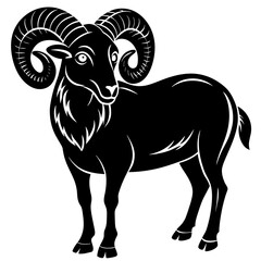 illustration of a goat