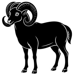 illustration of a goat