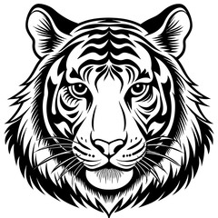 tiger head vector