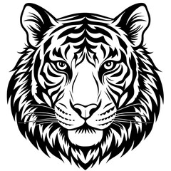 tiger head vector