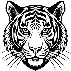 tiger head vector