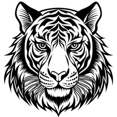 tiger head vector