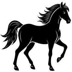 horse silhouette vector
